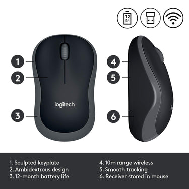 Mouse Wireless Logitech M185